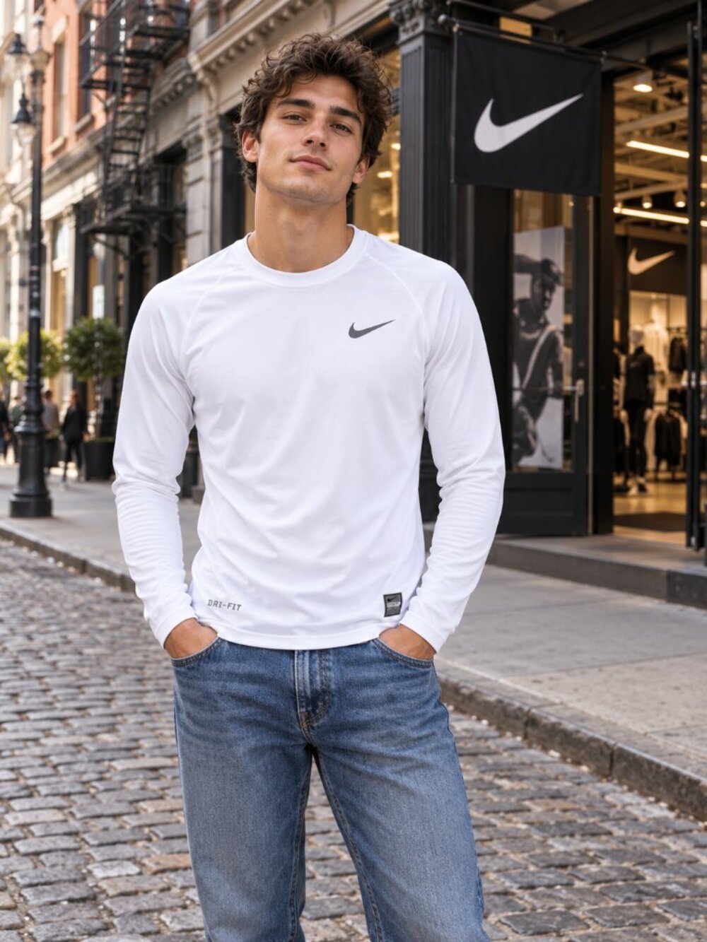 Nike High Pro Combat Men's Dri-FIT Tight Long-Sleeve Fitness Top size small NWT